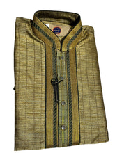 Olive green men kurta set - MIRASILKS Olive green men kurta set